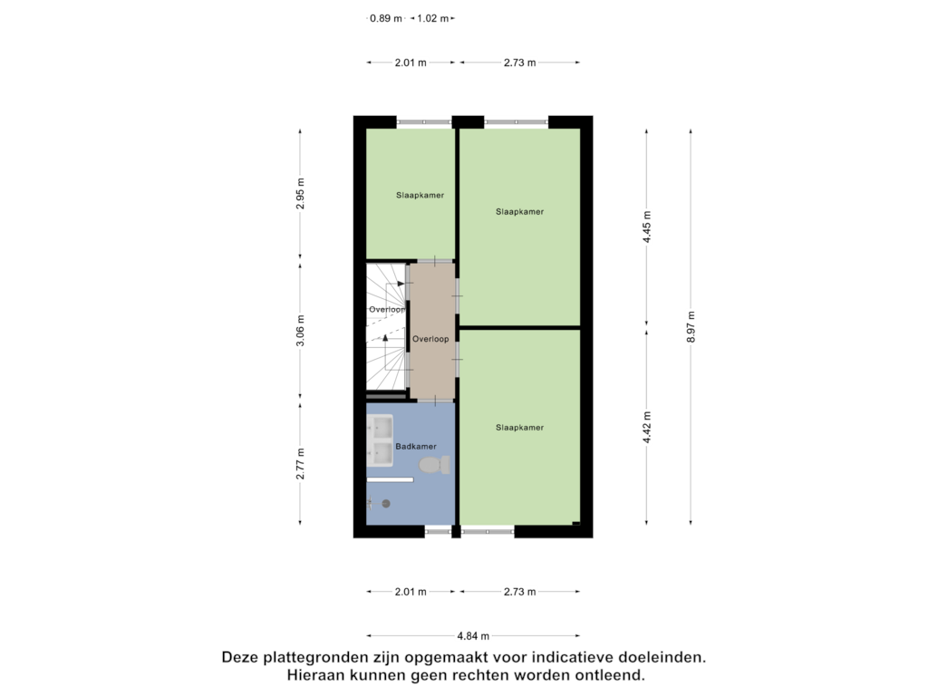 View floorplan of Eerste Verdieping of Salviahof 7