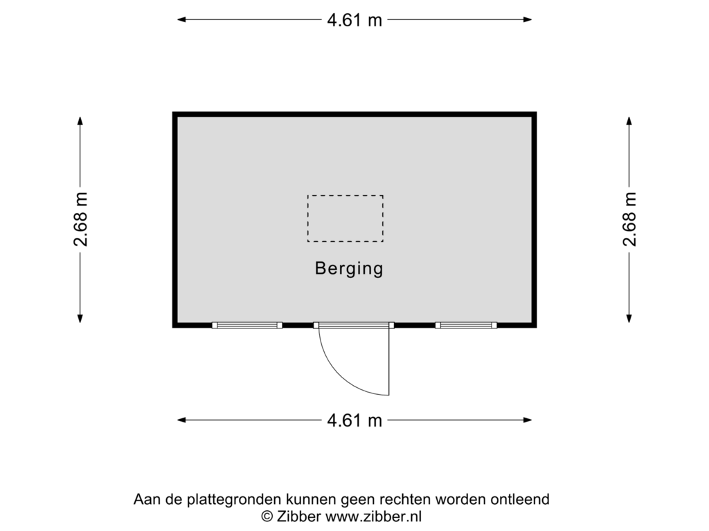 Bekijk plattegrond van Berging van 't Ruum 51