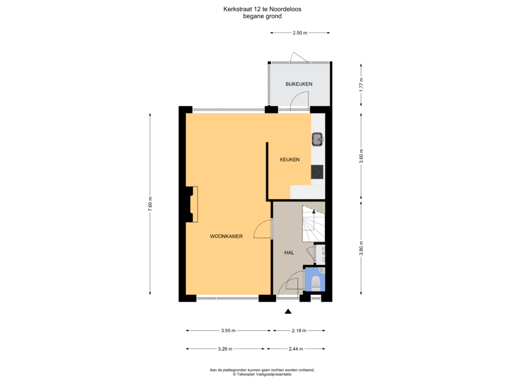 View floorplan of Begane grond of Kerkstraat 12