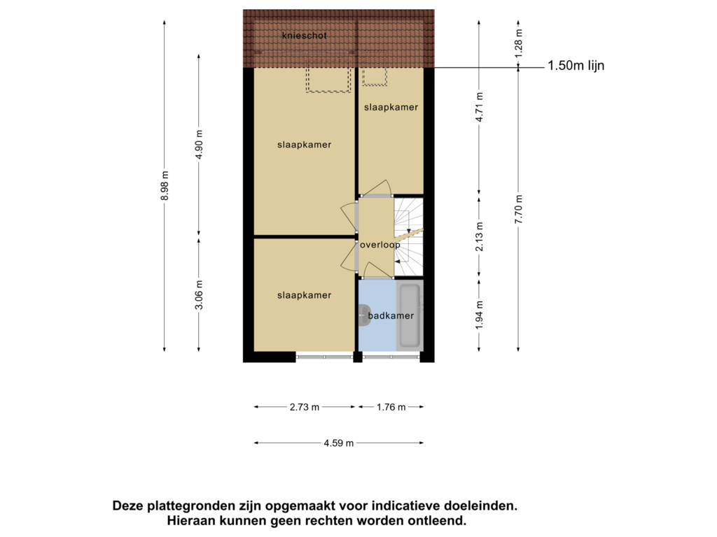 Bekijk plattegrond van 1e verdieping van Lucas de Kockstraat 38