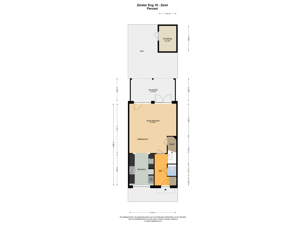 Bekijk plattegrond van PERCEEL van Zeister Eng 16