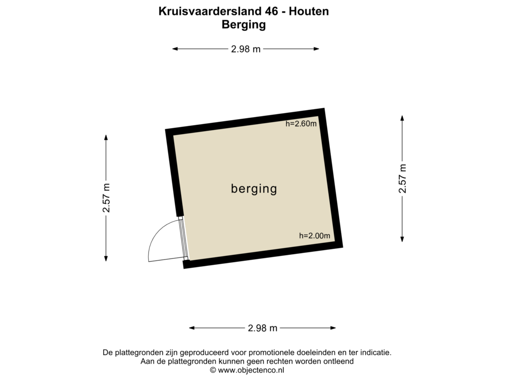 Bekijk plattegrond van BERGING van Kruisvaardersland 46