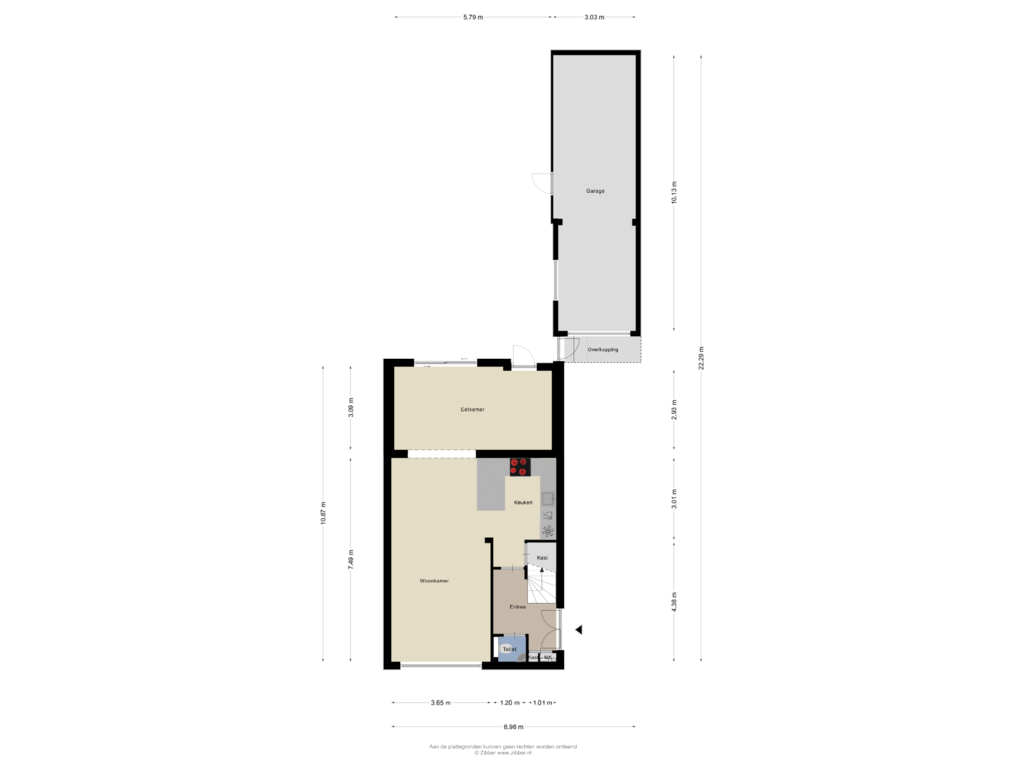 Bekijk plattegrond van Begane Grond van Dokter Mostartstraat 16