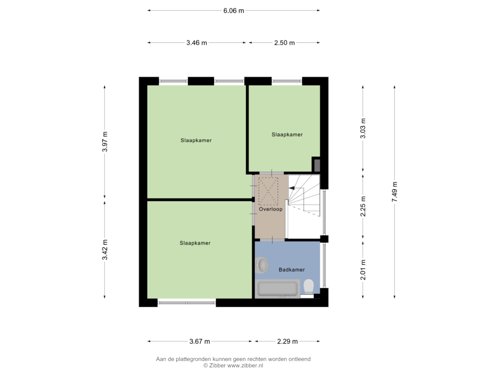 Bekijk plattegrond van Eerste Verdieping van Dokter Mostartstraat 16