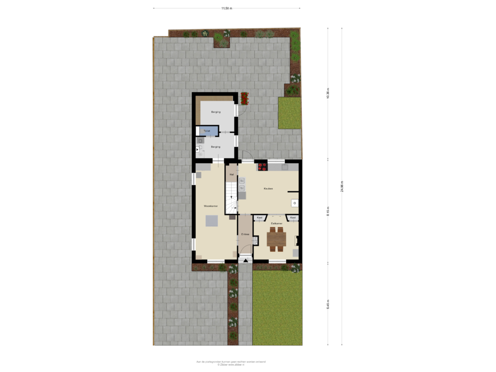 View floorplan of Begane grond_tuin of Groenweg 7