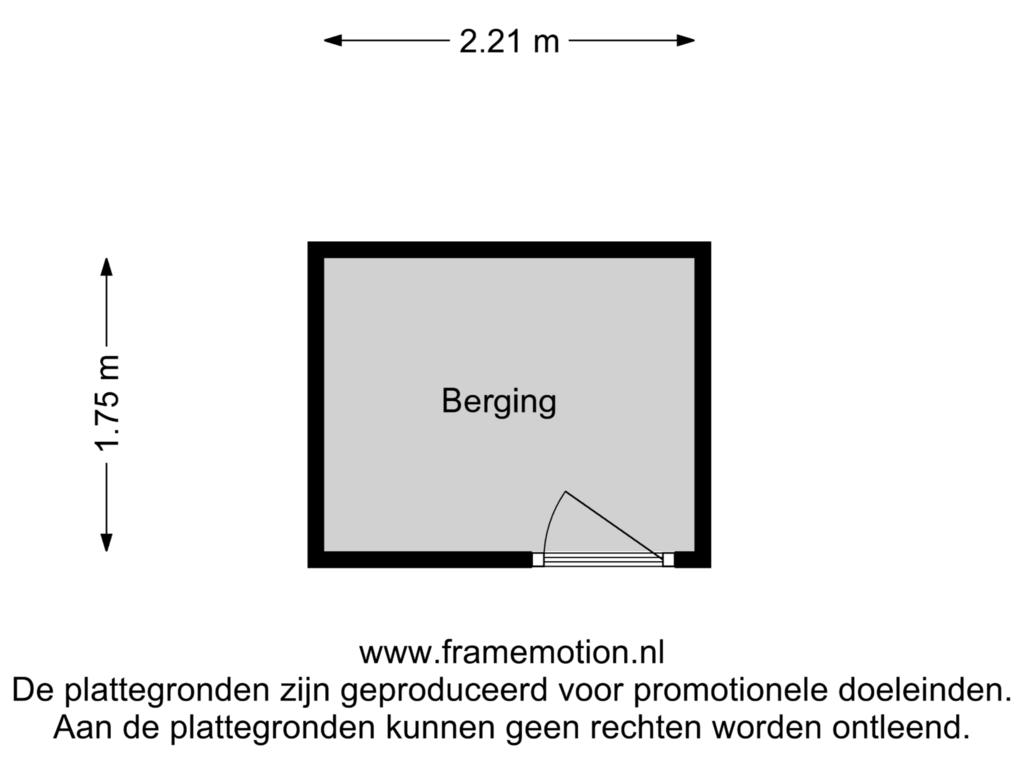 Bekijk plattegrond van Berging van Oeverstraat 17