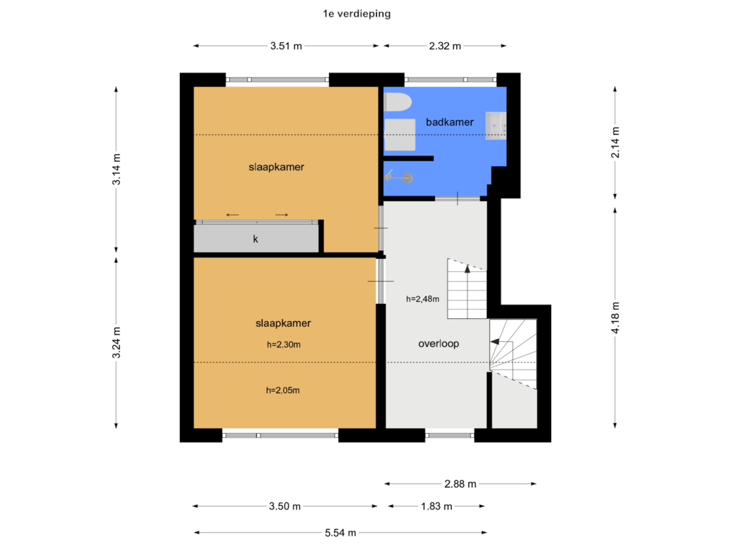 Bekijk plattegrond van 1e van Diependaalselaan 187