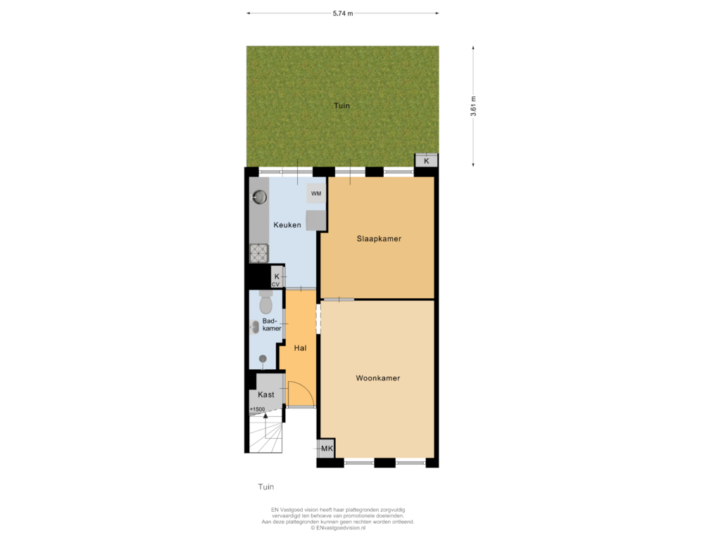 Bekijk plattegrond van Tuin van Barentszplein 56