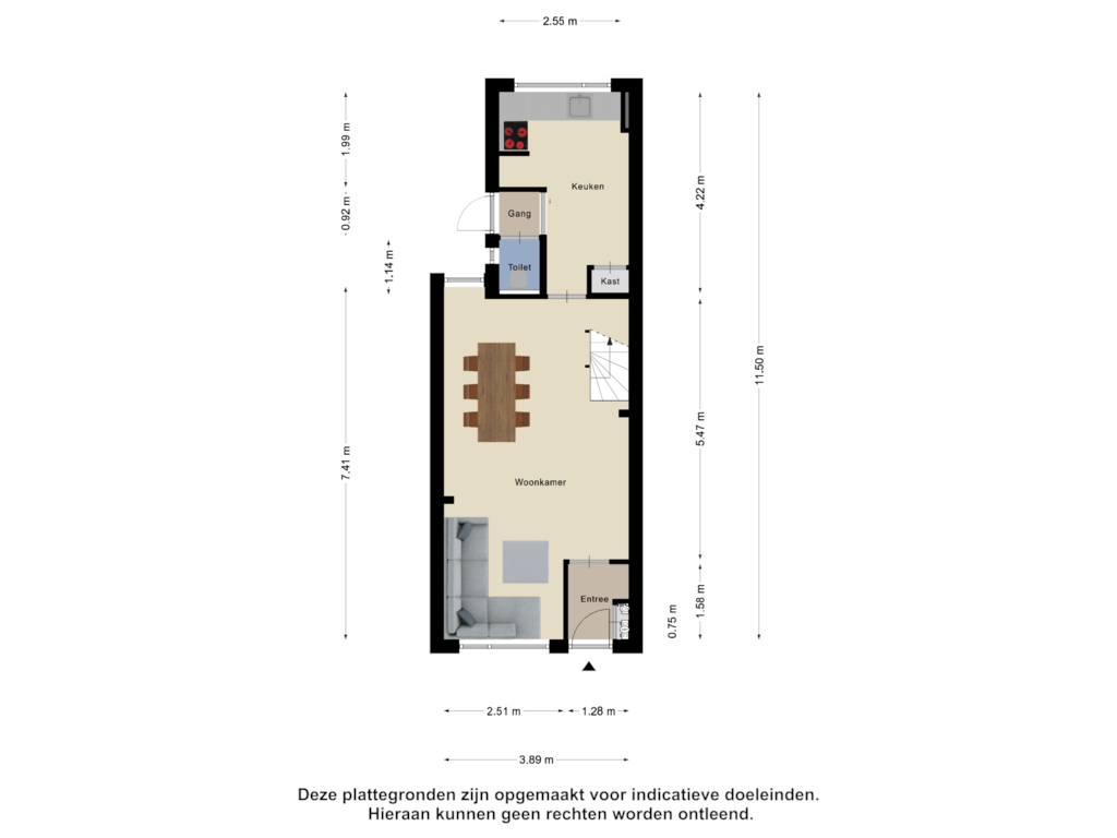 Bekijk plattegrond van Begane Grond van Rulstraat 84