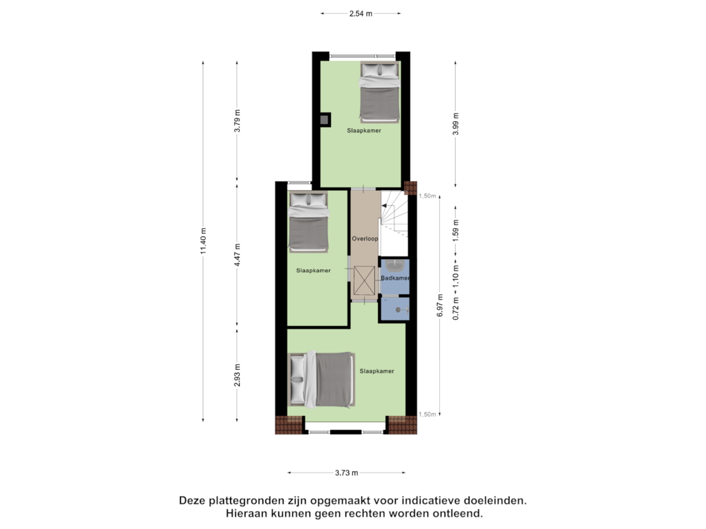 Bekijk plattegrond van Eerste verdieping van Rulstraat 84