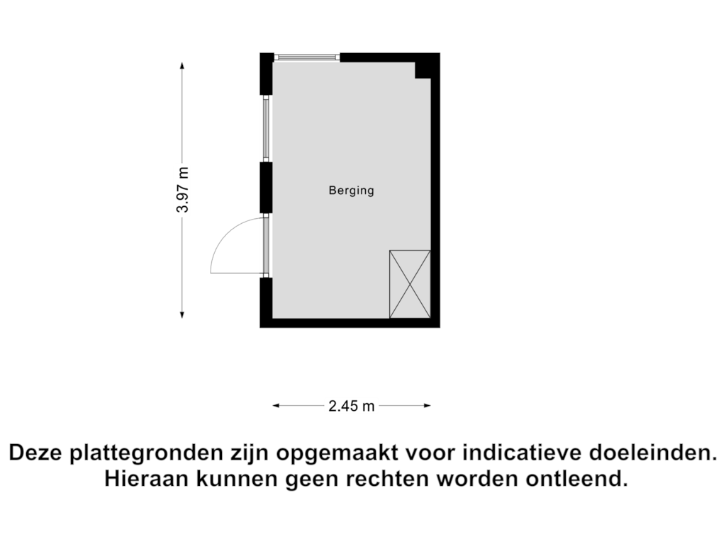 Bekijk plattegrond van Berging van Rulstraat 84