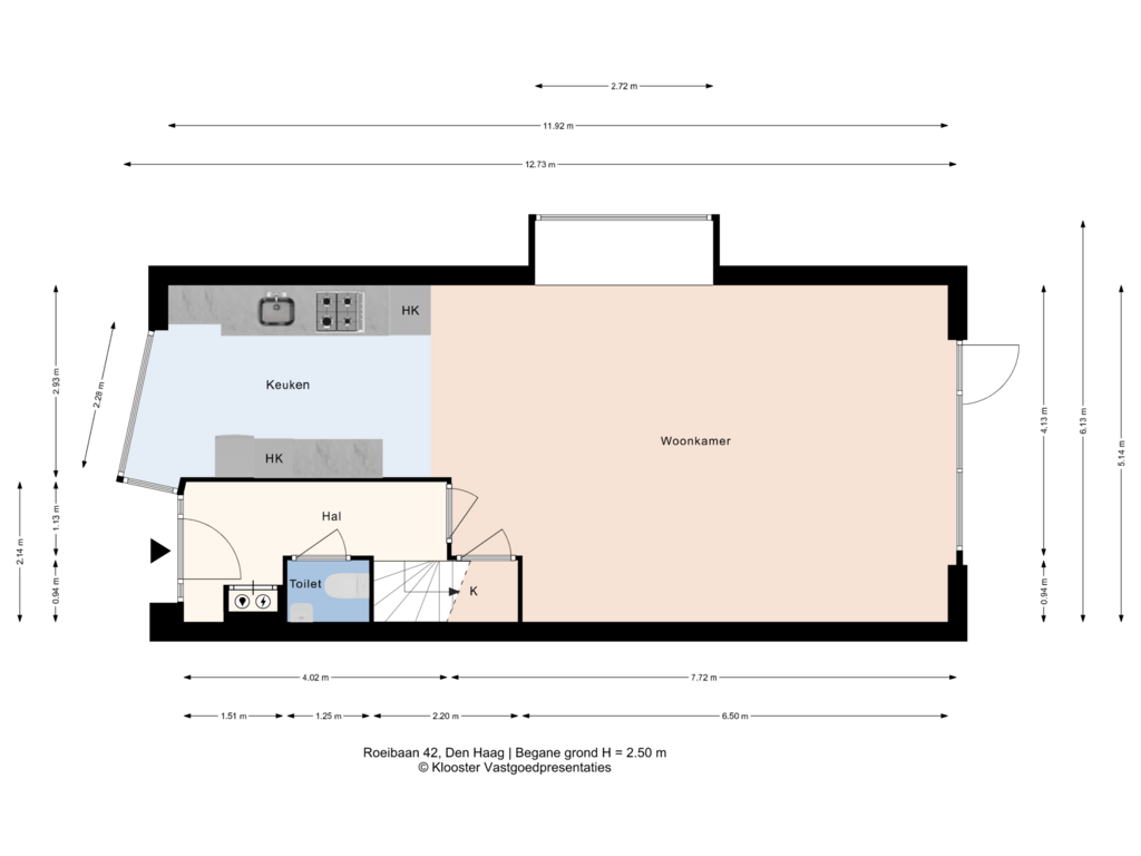 Bekijk plattegrond van Begane grond van Roeibaan 42