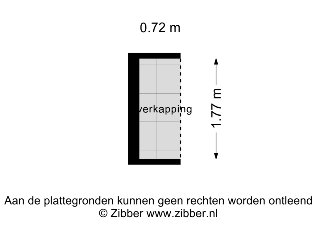 Bekijk plattegrond van Overkapping van Zeelsterstraat 202