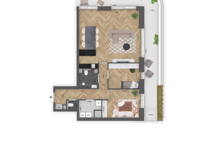 Bekijk foto 3 van Appartement Nieuwstad (Bouwnr. 146)