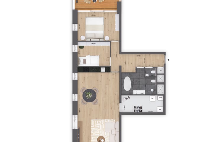 Bekijk foto 3 van Appartement Nieuwstad (Bouwnr. 157)