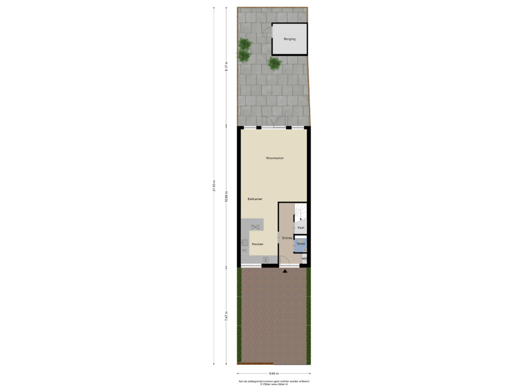 View floorplan of Begane Grond  -Tuin of Waterstede 116