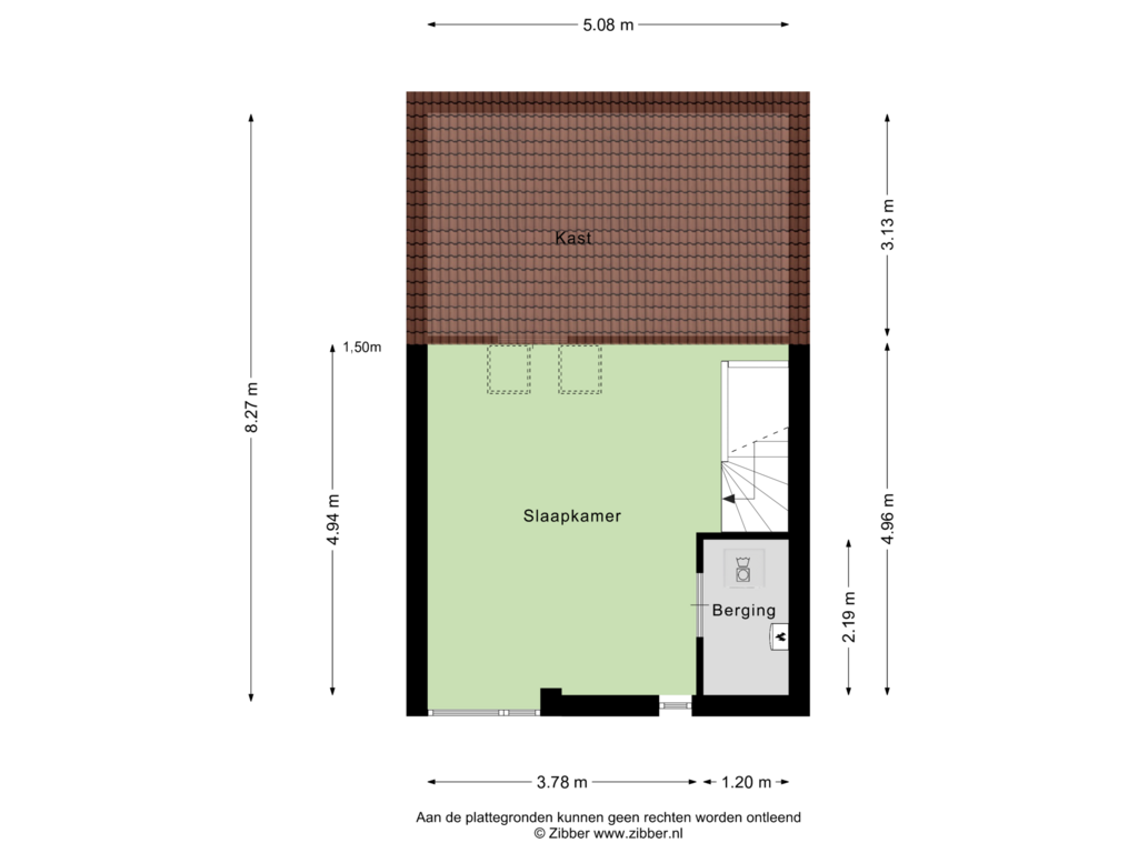 View floorplan of Tweede Verdieping of Waterstede 116