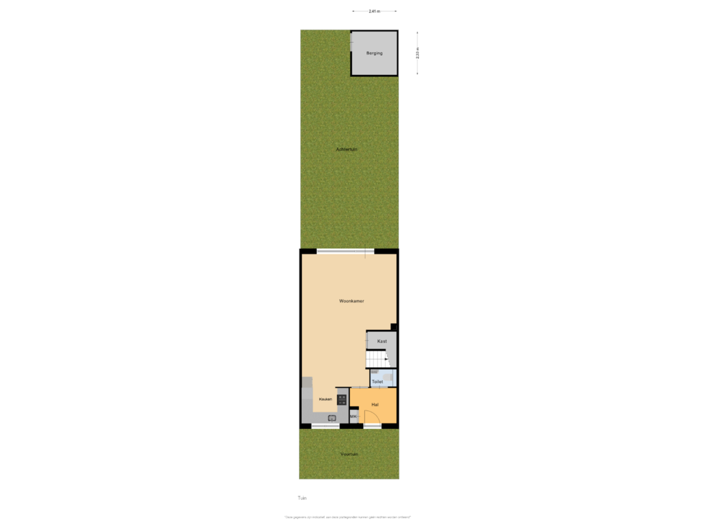 View floorplan of Tuin of Zwarte Ring 78