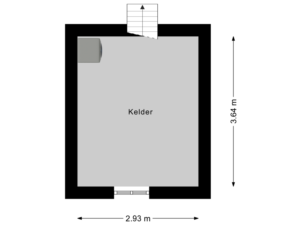 View floorplan of Kelder of Zwolseweg 86