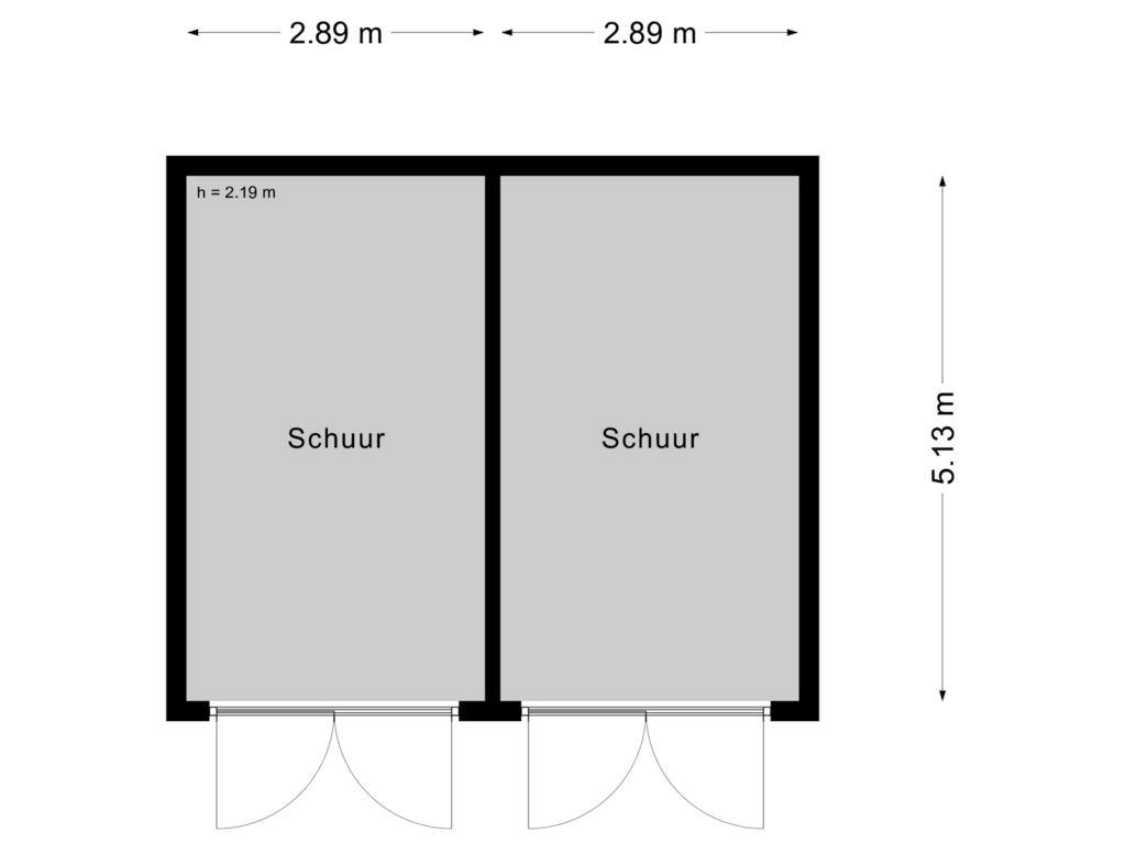 View floorplan of Schuur of Burg. Lovinkstraat 73