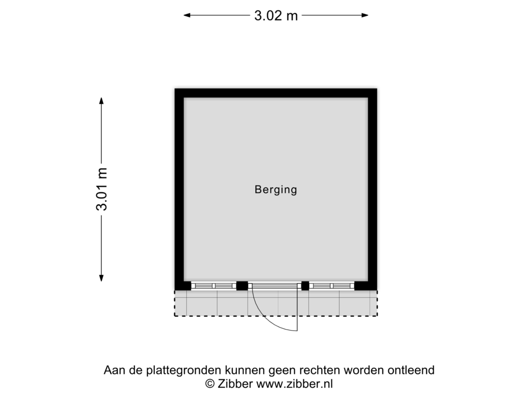 Bekijk plattegrond van Berging van Saltshof 1225