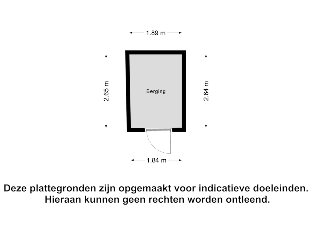 Bekijk plattegrond van Berging van Sara Burgerhartsingel 351