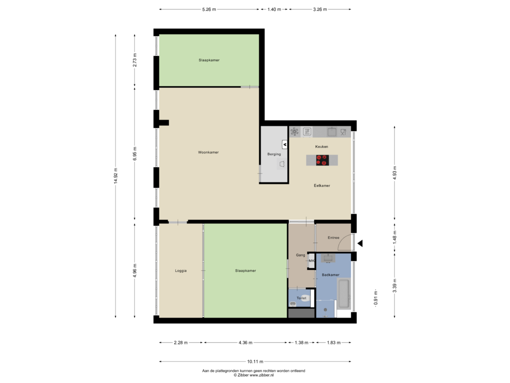 Bekijk plattegrond van Appartement van Poortkade 150