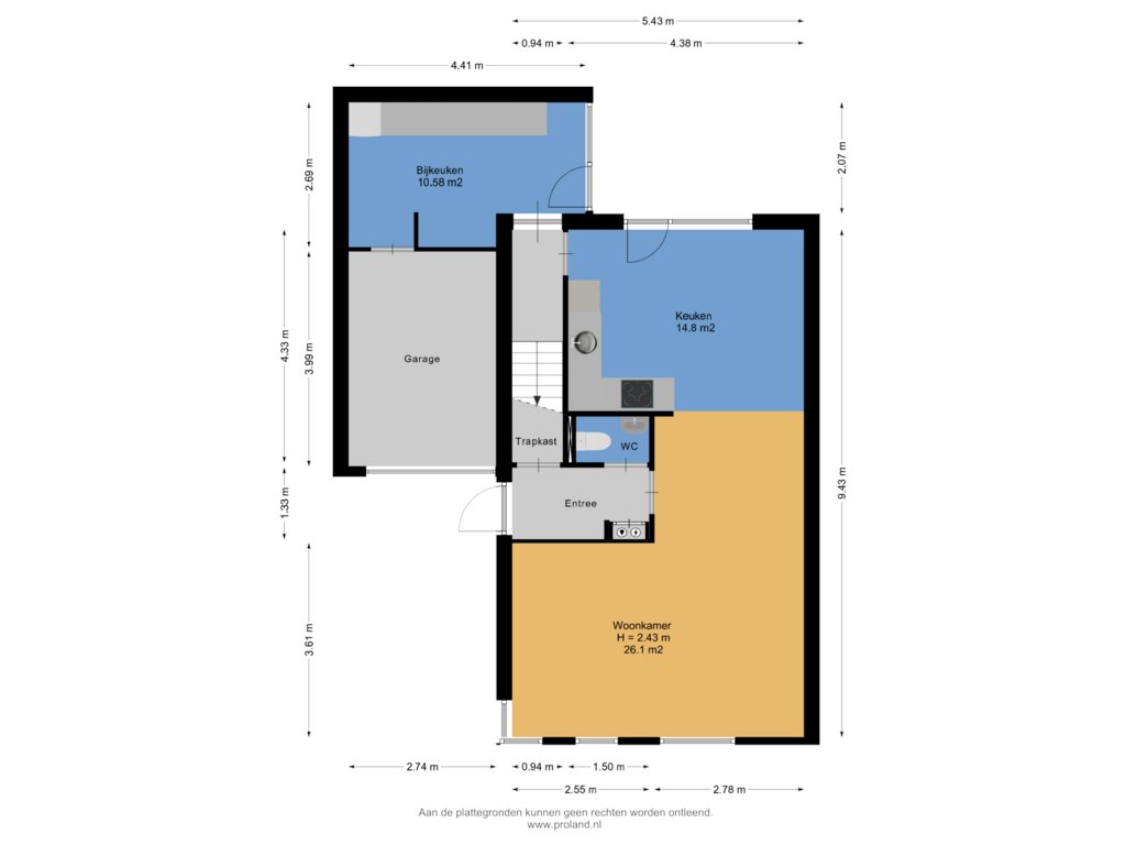 Bekijk plattegrond van Begane Grond van Sleedoorn 9