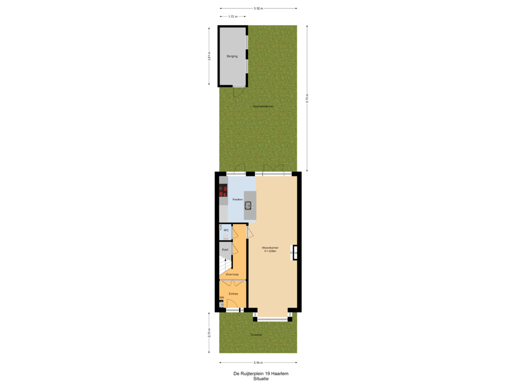 View floorplan of Situatie of De Ruijterplein 19