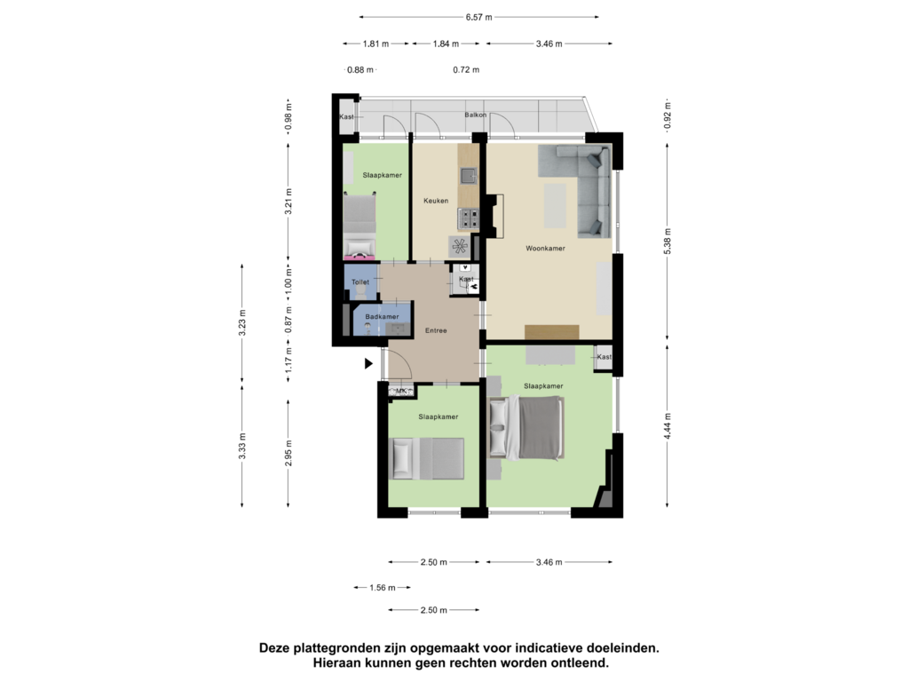 Bekijk plattegrond van Appartement van Vredenoordlaan 68-D