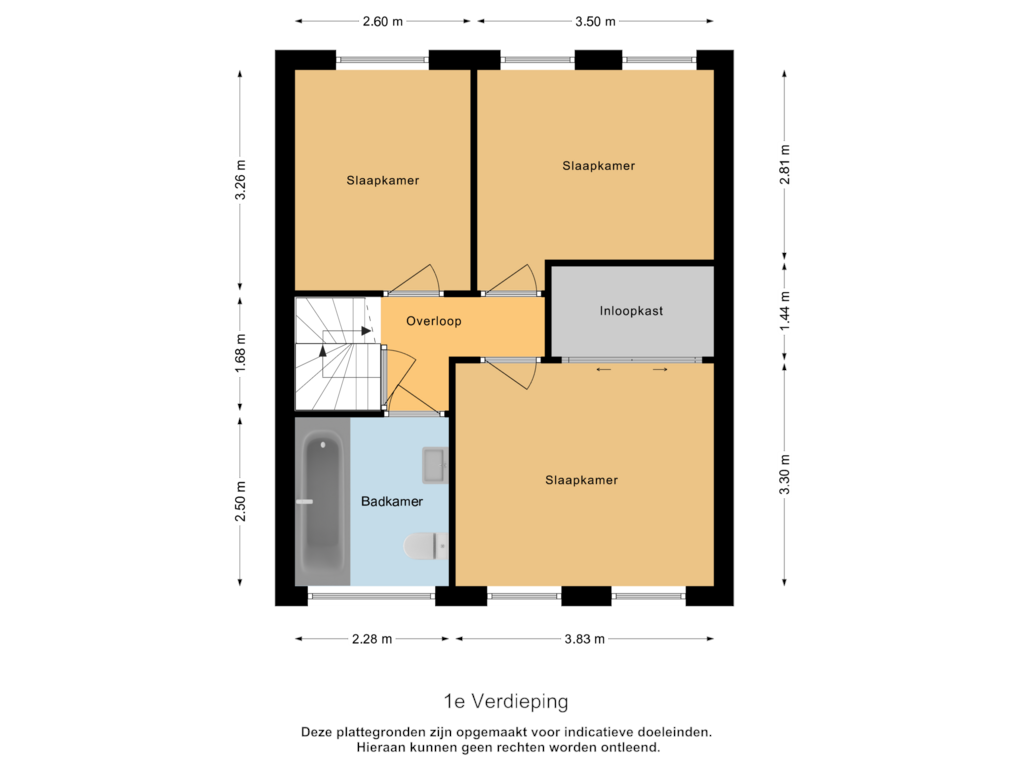 Bekijk plattegrond van 1e Verdieping van Haammakersdreef 12