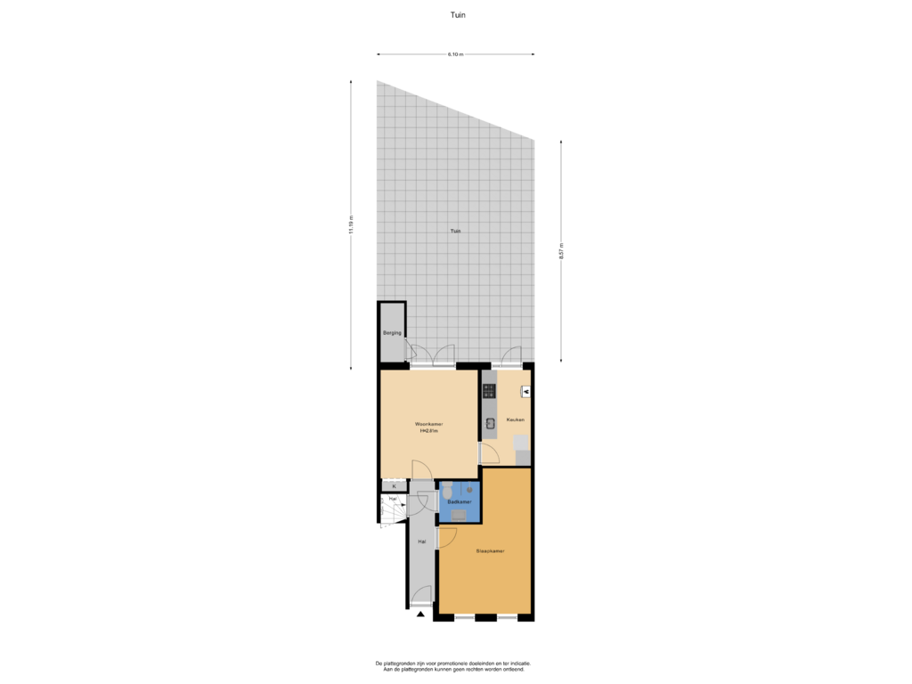 Bekijk plattegrond van Tuin van Krayenhofflaan 315