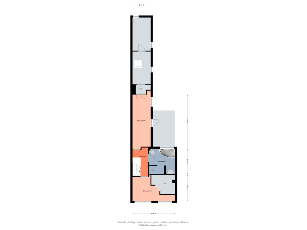 View floorplan of Verdieping 1 of Zuidwenk 88