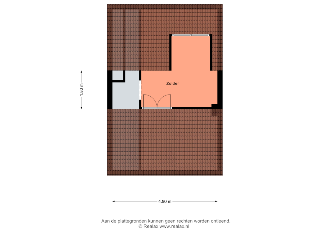 View floorplan of Verdieping 2 of Zuidwenk 88