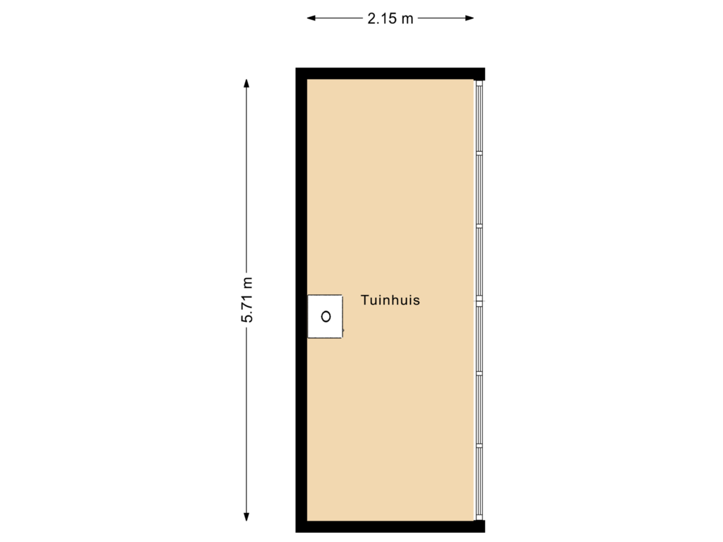 Bekijk plattegrond van Tuinhuis van Allee 11-A