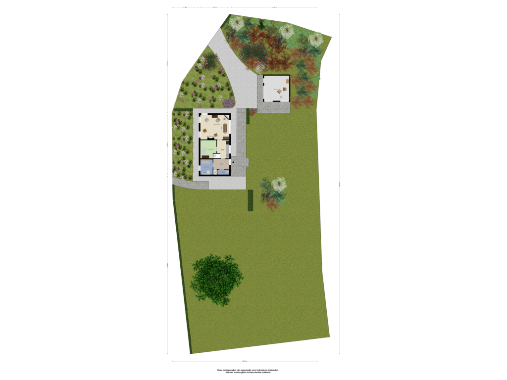 View floorplan of Begane grond Tuin of Oudelandsedijk 67