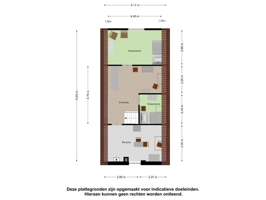 View floorplan of Eerste Verdieping of Oudelandsedijk 67