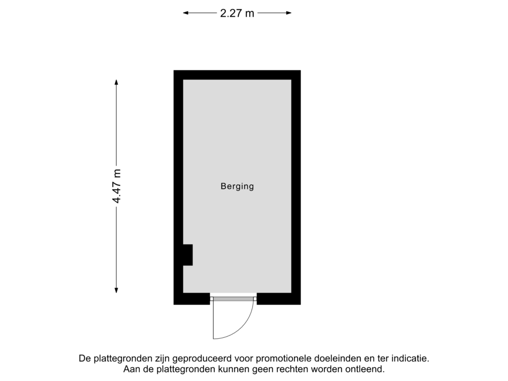 Bekijk plattegrond van Berging van Debbeshoek 2-A