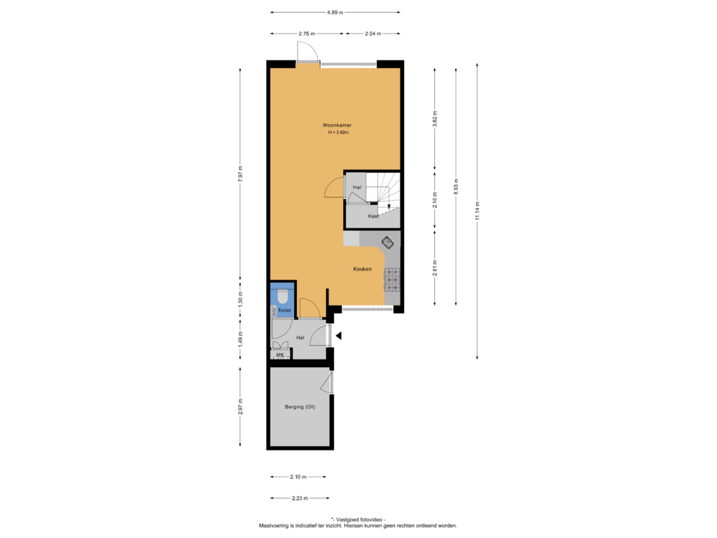 Bekijk plattegrond van Begane grond van Eindhovensingel 286