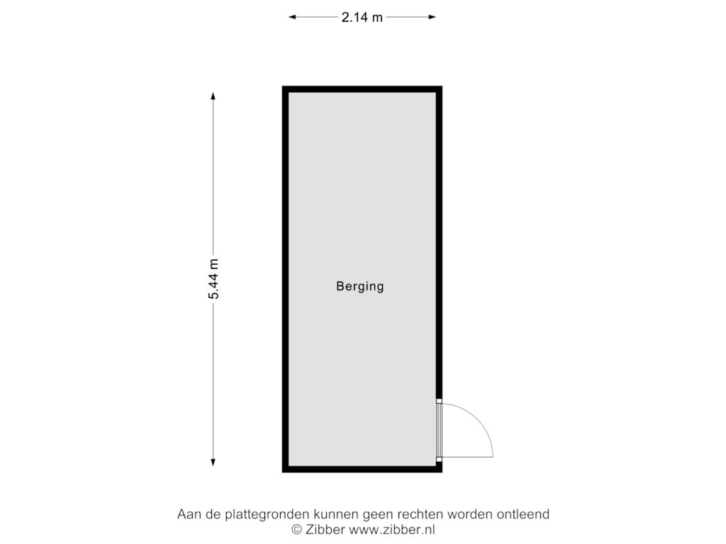 View floorplan of Berging of Bordeslaan 305