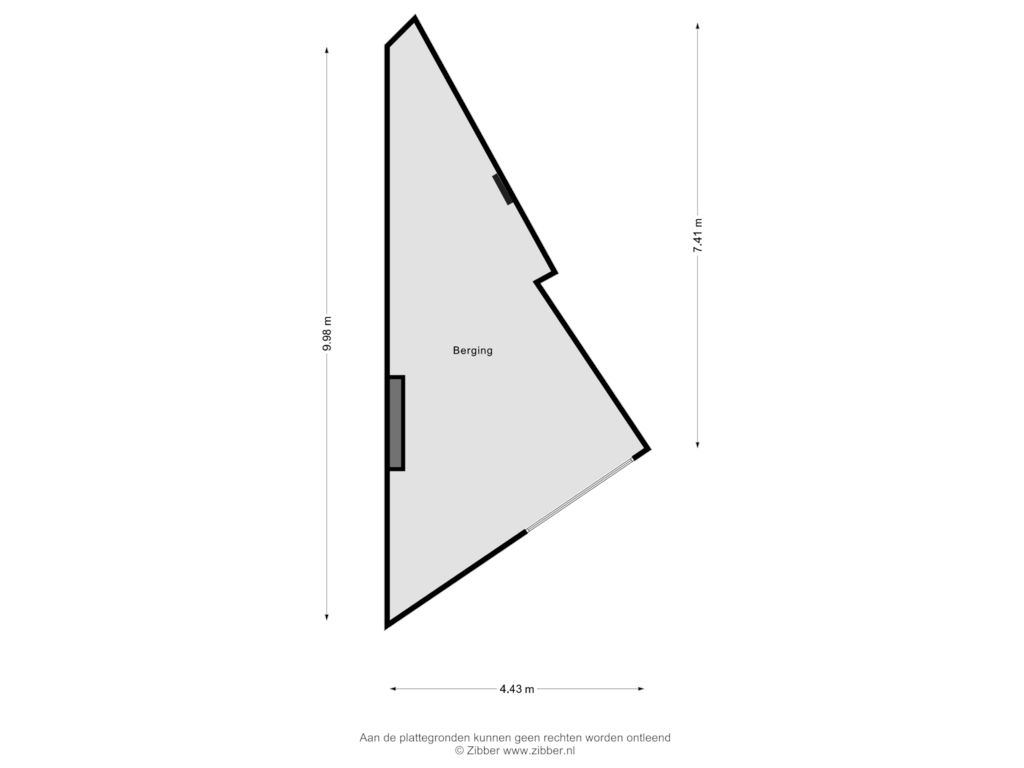 View floorplan of Berging of Bordeslaan 305