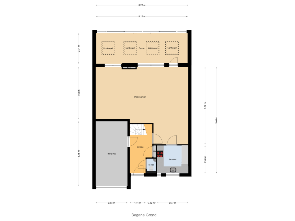 Bekijk plattegrond van Begane Grond van Aletta Jacobsstraat 44