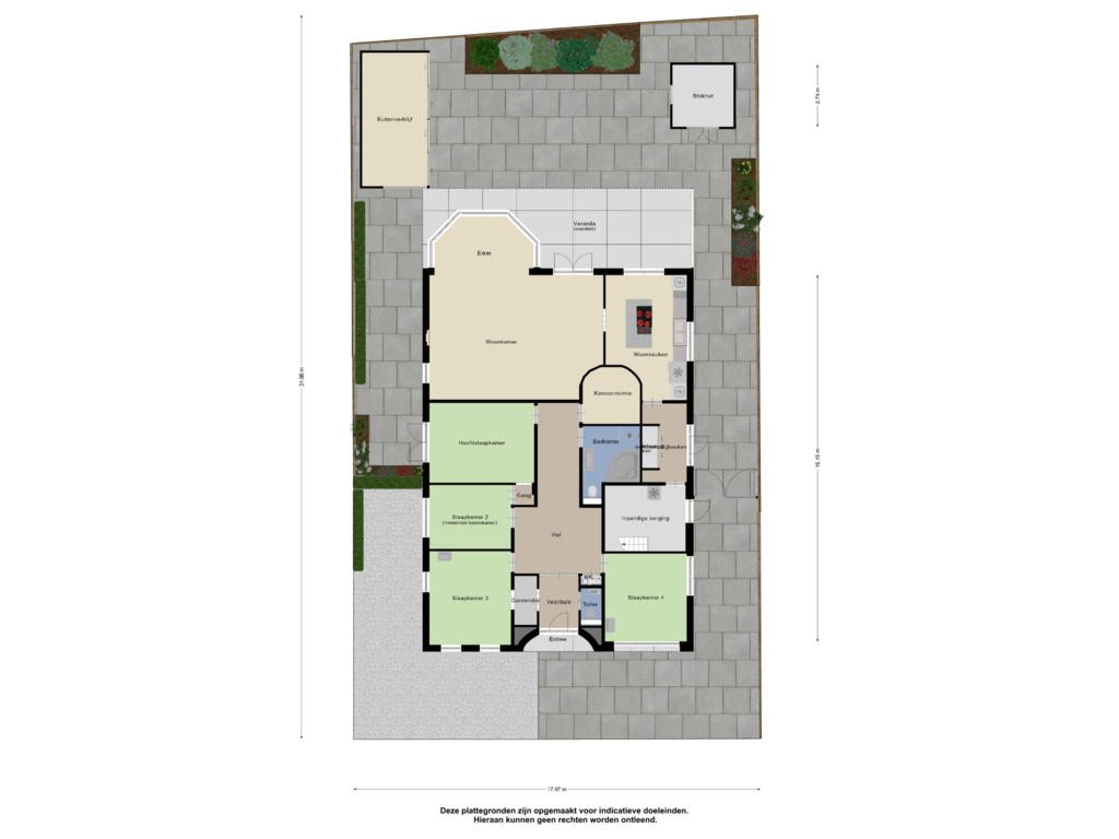 View floorplan of Begane Grond _ Tuin of Biesboschlaan 5