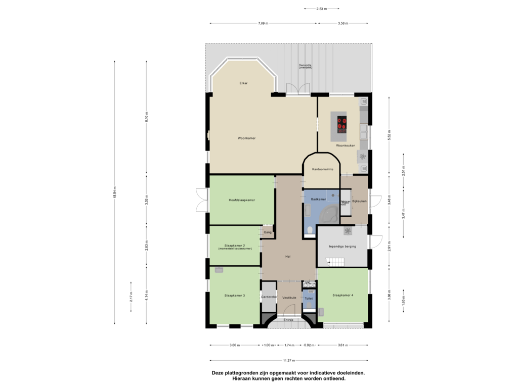 View floorplan of Begane Grond of Biesboschlaan 5