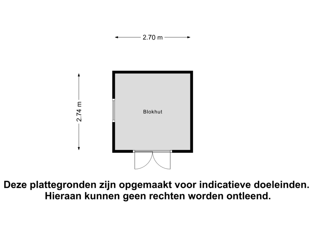 View floorplan of Blokhut of Biesboschlaan 5