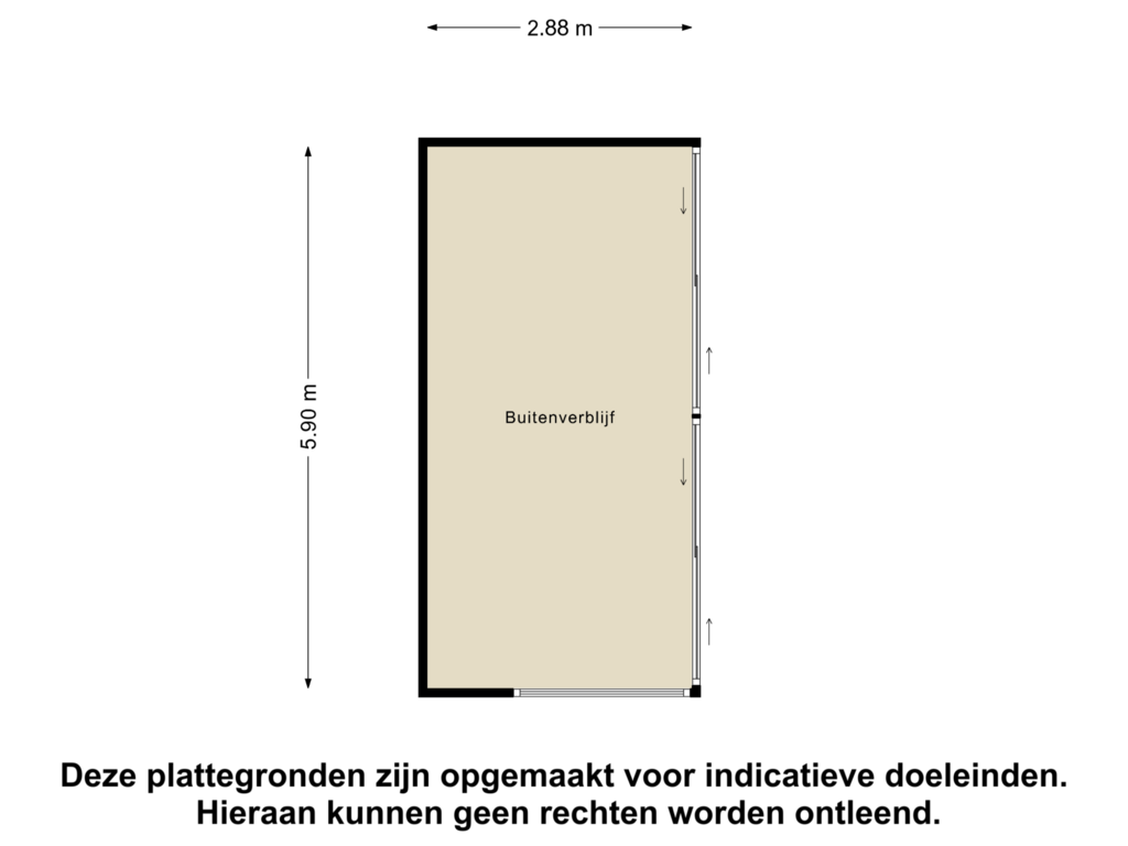 View floorplan of Buitenverblijf of Biesboschlaan 5