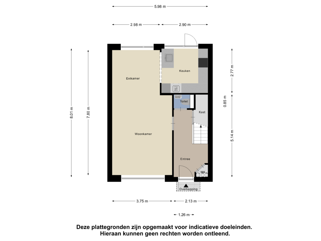 Bekijk plattegrond van Begane Grond van Keplerlaan 65