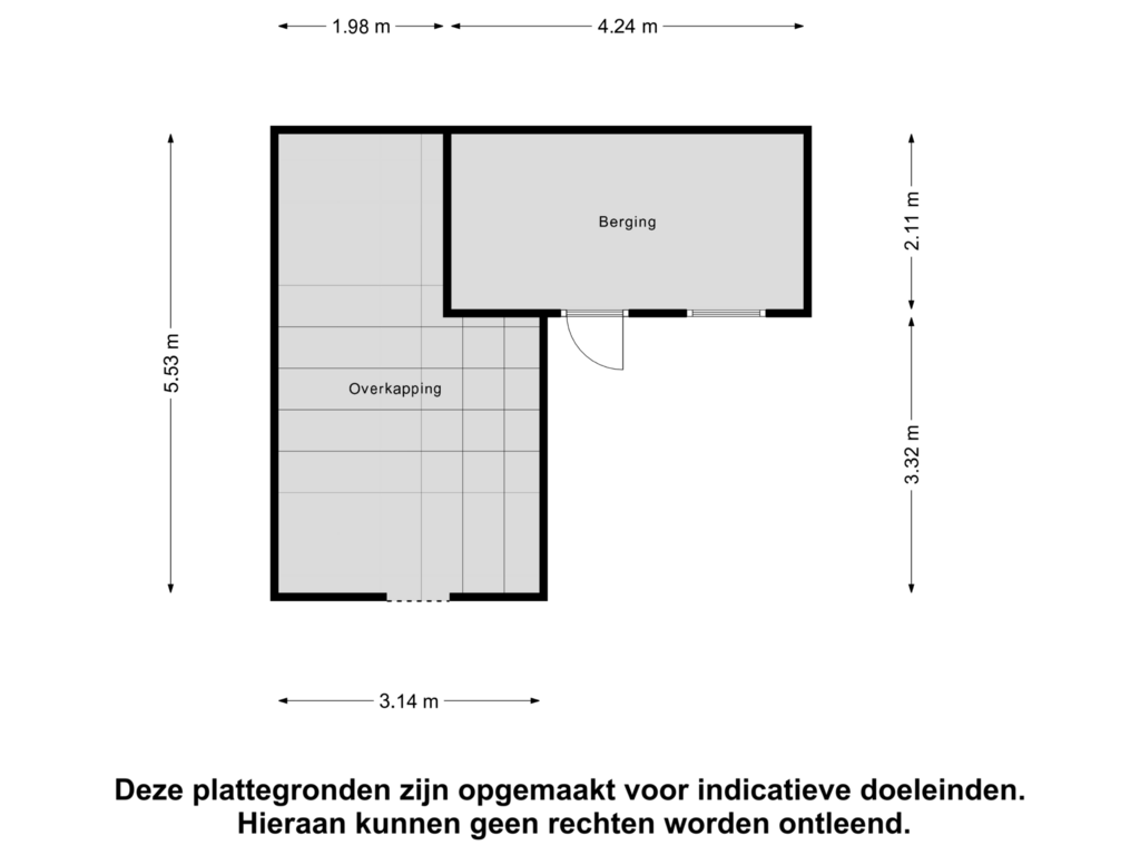 Bekijk plattegrond van Berging van Keplerlaan 65