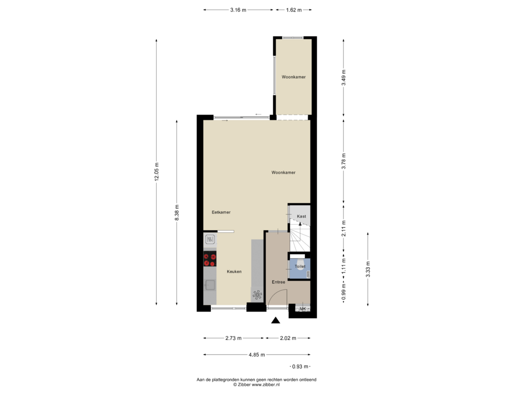 Bekijk plattegrond van Begane Grond van Pijlstaart 48