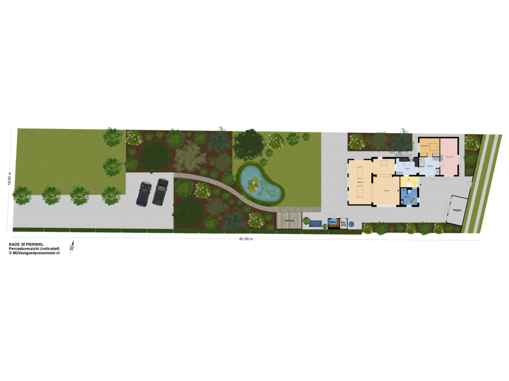 Bekijk plattegrond van Perceeloverzicht van Kade 30